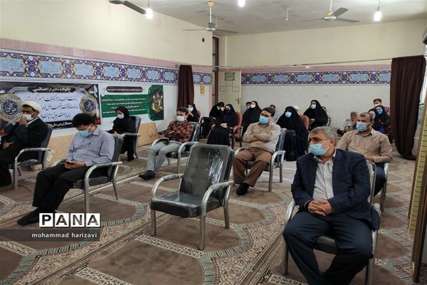 مراسم یادبود معلم فقید افسانه احسانی در شهرستان کارون