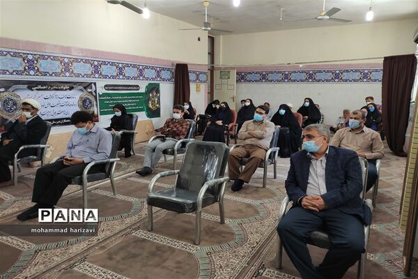 مراسم یادبود معلم فقید افسانه احسانی در شهرستان کارون