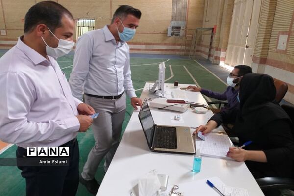 آغاز واکسیناسیون فرهنگیان شهرستان حمیدیه