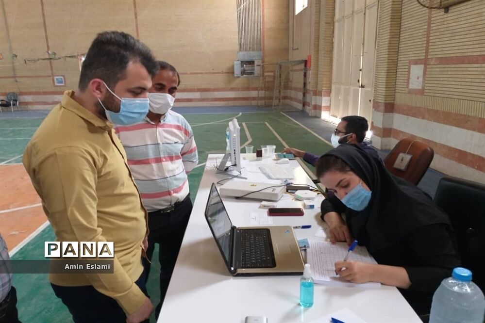 آغاز واکسیناسیون فرهنگیان شهرستان حمیدیه