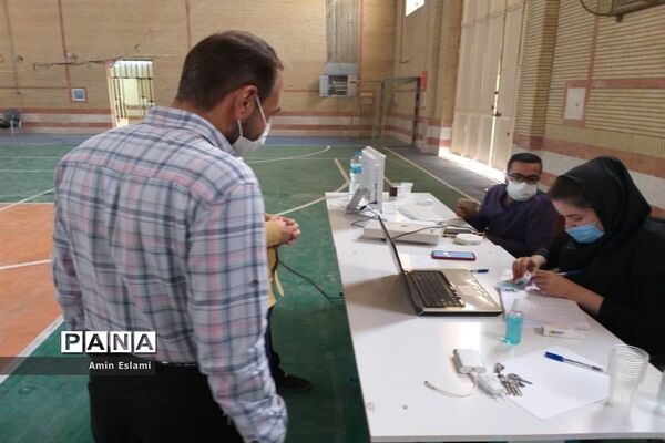 آغاز واکسیناسیون فرهنگیان شهرستان حمیدیه