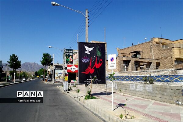 حال هوای خیابان های شهرستان کاشمر در ایام ماه محرم