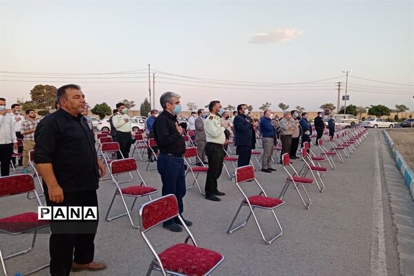 برافراشتن پرچم عزای امام حسین (ع) در مشکین دشت البرز