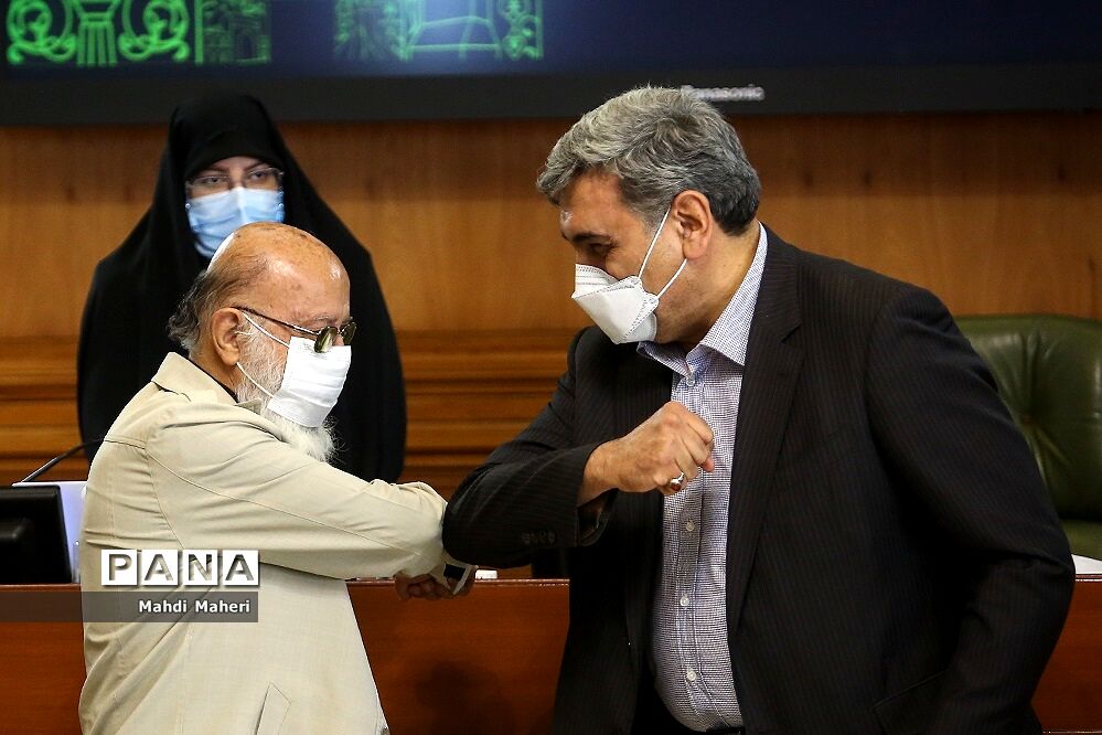 تودیع پیروز حناچی شهردار سابق تهران