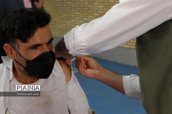 واکسیناسیون فرهنگیان شهرستان بویراحمد