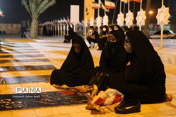 آغاز عزاداری دهه اول محرم در گلزار شهدای زابل