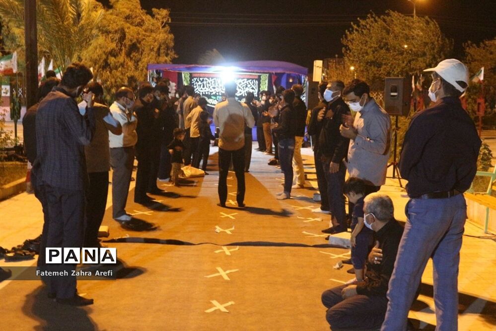 آغاز عزاداری دهه اول محرم در گلزار شهدای زابل