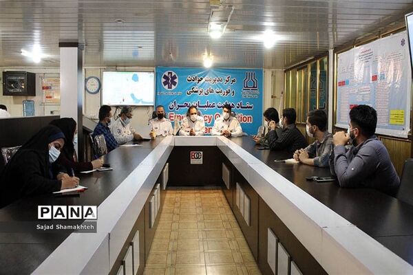 آیین تجلیل از خبرنگاران  توسط ستاد هدایت عملیات بحران دانشگاه جندی شاپور اهواز (EOC)