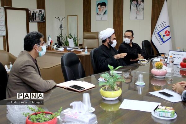 جلسه هماهنگی سوگواره احلی من العسل در معاونت پرورشی  و فرهنگی  آموزش و پرورش استان بوشهر