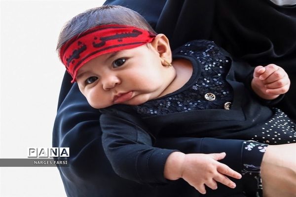 آیین شیرخوارگان حسینی در شهر جعفریه قم