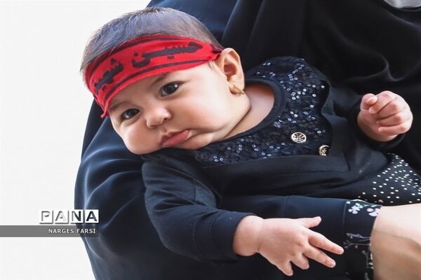 آیین شیرخوارگان حسینی در شهر جعفریه قم