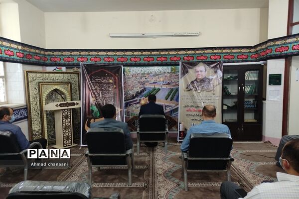 آیین بزرگداشت اولین سالگرد آسمانی شدن معاون سابق پرورشی اداره آموزش و پرورش کارون