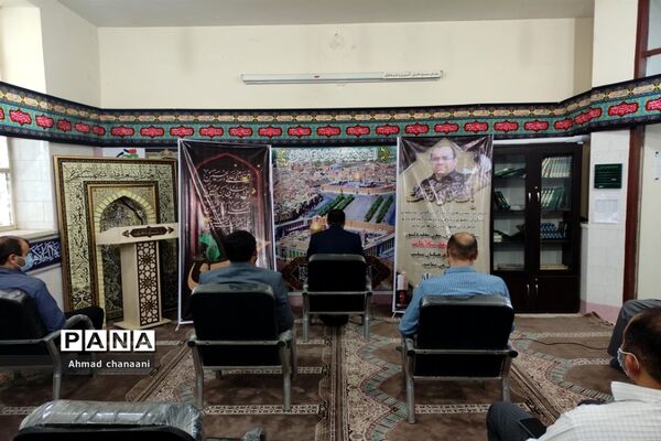 آیین بزرگداشت اولین سالگرد آسمانی شدن معاون سابق پرورشی اداره آموزش و پرورش کارون