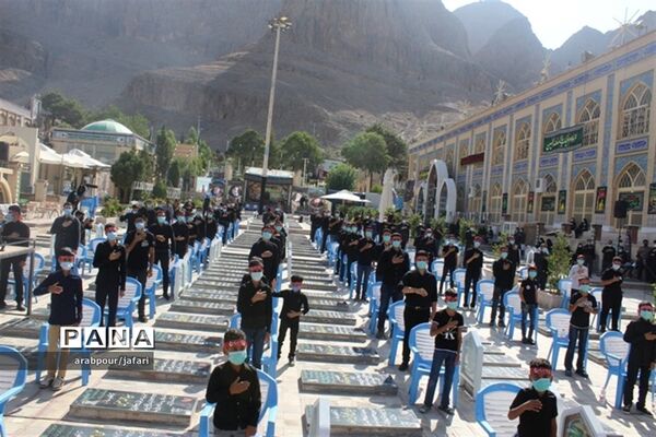 برگزاری سوگواره  احلی من العسل در جوار مرقد حاج قاسم سلیمانی