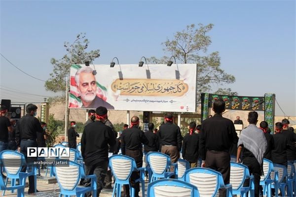 برگزاری سوگواره  احلی من العسل در جوار مرقد حاج قاسم سلیمانی