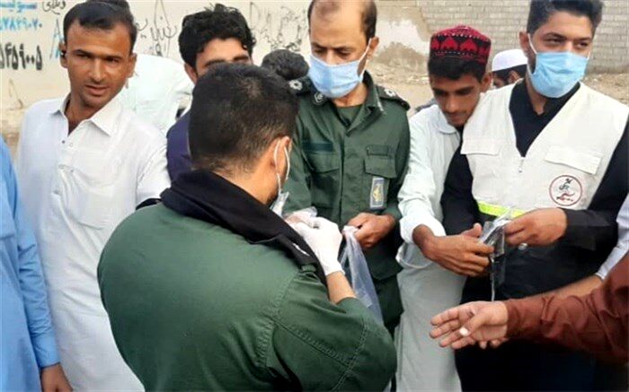 ۴۸۰۰ ماسک رایگان در چابهار توزیع شد