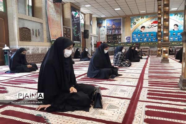 برگزاری مراسم عزاداری« دختران زینبی» در شهرستان گلوگاه