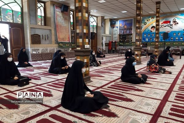 برگزاری مراسم عزاداری« دختران زینبی» در شهرستان گلوگاه