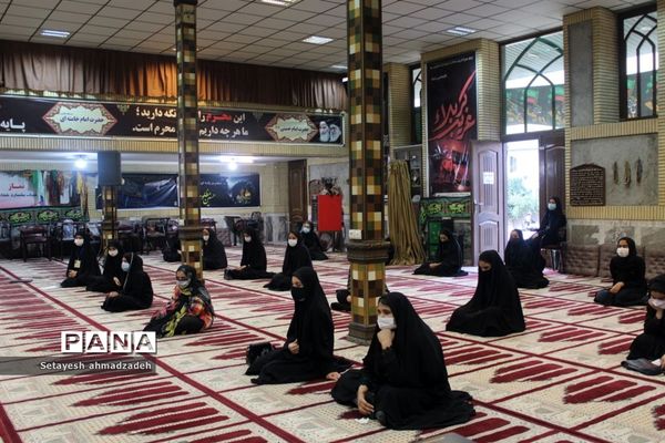 برگزاری مراسم عزاداری« دختران زینبی» در شهرستان گلوگاه