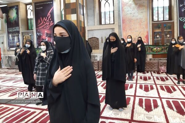 برگزاری مراسم عزاداری« دختران زینبی» در شهرستان گلوگاه