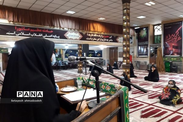 برگزاری مراسم عزاداری« دختران زینبی» در شهرستان گلوگاه