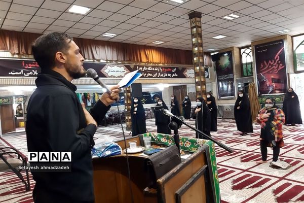 برگزاری مراسم عزاداری« دختران زینبی» در شهرستان گلوگاه