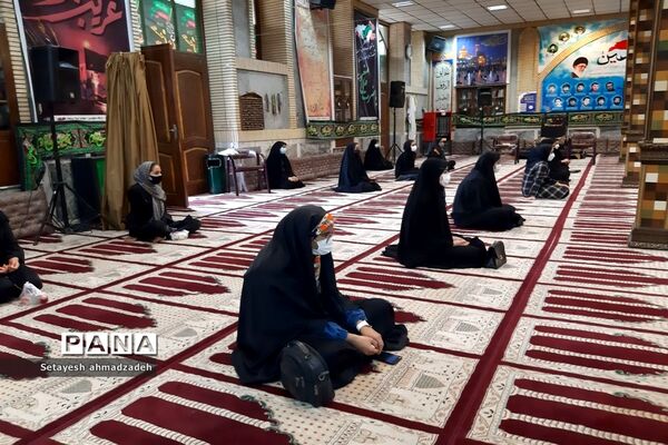 برگزاری مراسم عزاداری« دختران زینبی» در شهرستان گلوگاه