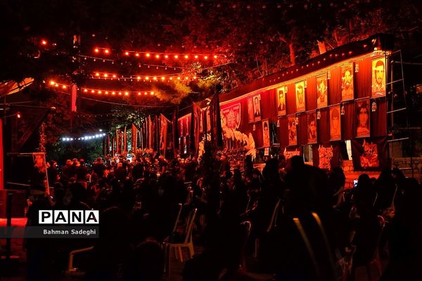 مراسم عزاداری شب تاسوعای حسینی در محله نارمک