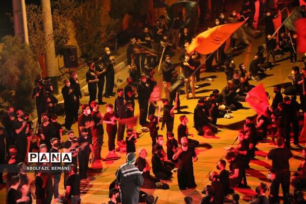 عزاداری شب تاسوعا در بوستان کودک قم