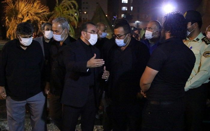 بازدید بخشدار کهریزک از برگزاری هیات‌های مذهبی درمنطقه کهریزک