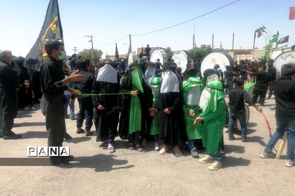 عاشورای حسینی در حسینیه روستای دهنو در خلیل آباد