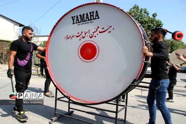مراسم عزاداری عاشورای حسینی در شهرستان گلوگاه