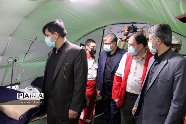 افتتاح بیمارستان سیار جمعیت هلال احمر استان تهران در شهرستان بهارستان