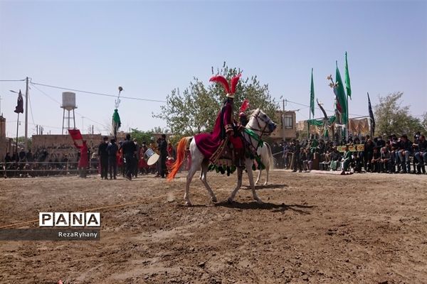 مراسم عزاداری و تعزیه  برای اسیران کربلا در روستای فرح آباد کاشمر