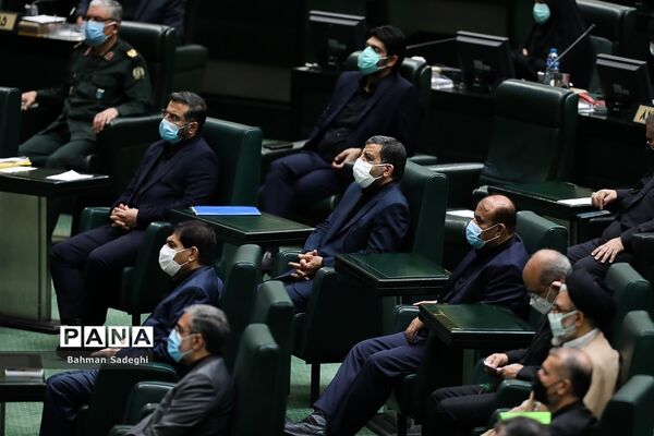 جلسه بررسی صلاحیت وزرای پیشنهادی دولت سیزدهم در مجلس