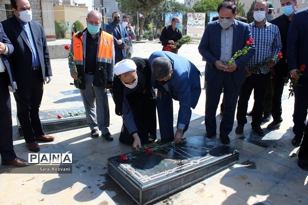 گلباران مزارشهدای آستان مقدس امامزاده عقیل(ع) اسلامشهر