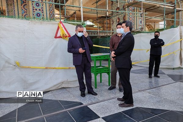 تشییع پیکر علامه حکیمی در بارگاه  رضوی