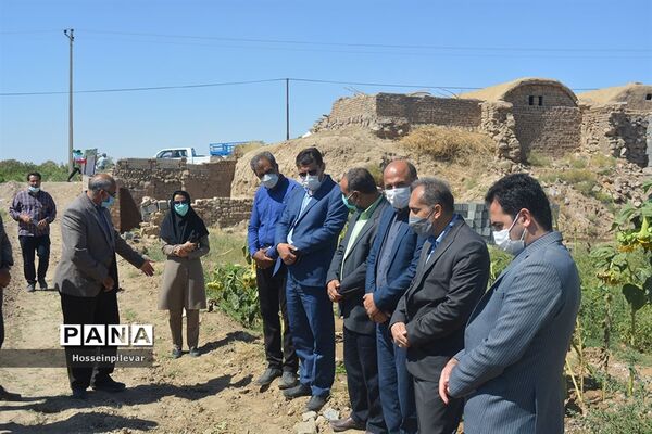 پروژه آبیاری کم فشار در معصوم آباد شهرستان خوسف