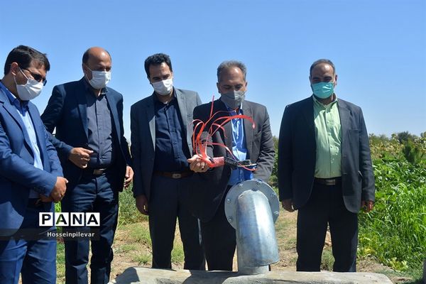 پروژه آبیاری کم فشار در معصوم آباد شهرستان خوسف