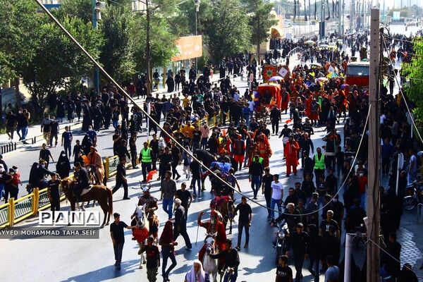 هیات «دخیل العباس» کاروان نمادین اسرای کربلا قم