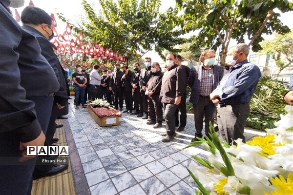 تشییع پیکر حاج محمد خجسته در مشهد