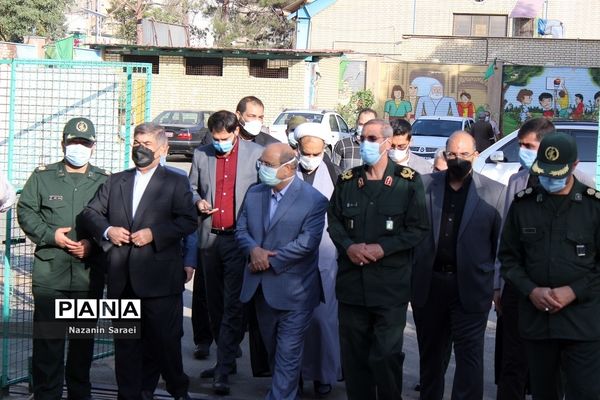 آئین افتتاح مرکز واکسیناسیون ناحیه مقاومت بسیج سپاه سیدالشهدا(ع) شهرستان اسلامشهر