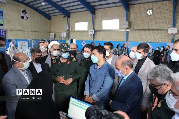 آئین افتتاح مرکز واکسیناسیون ناحیه مقاومت بسیج سپاه سیدالشهدا(ع) شهرستان اسلامشهر