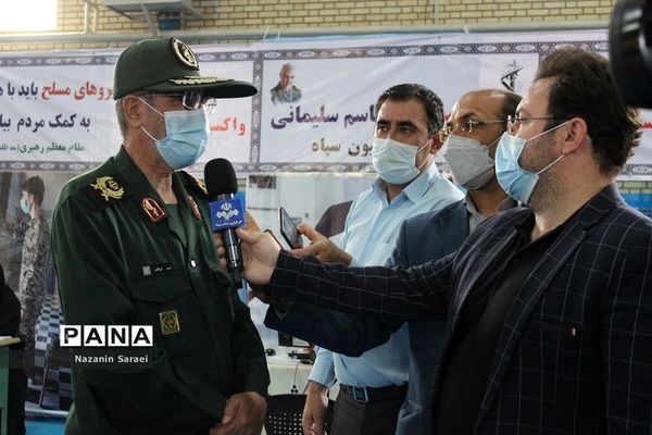 آئین افتتاح مرکز واکسیناسیون ناحیه مقاومت بسیج سپاه سیدالشهدا(ع) شهرستان اسلامشهر