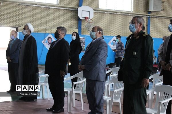آئین افتتاح مرکز واکسیناسیون ناحیه مقاومت بسیج سپاه سیدالشهدا(ع) شهرستان اسلامشهر
