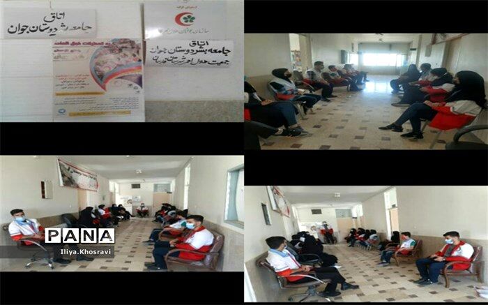 افتتاحیه طرح اتاق جامعه بشردوستان جوان در شهرستان فارسان