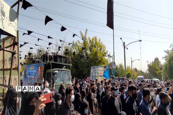 تشییع پیکر مطهر شهید محمد اینانلو در البرز
