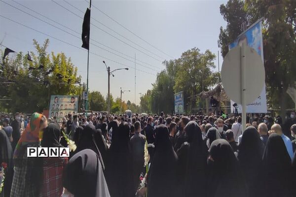 تشییع پیکر مطهر شهید محمد اینانلو در البرز