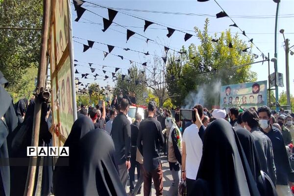 تشییع پیکر مطهر شهید محمد اینانلو در البرز