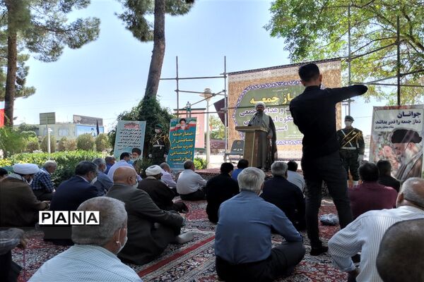 اقامه اولین نماز جمعه توسط امام جمعه جدید شهرستان کاشمر